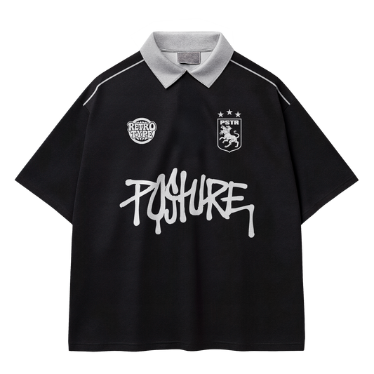 Retrotype Polo Shirt Preta